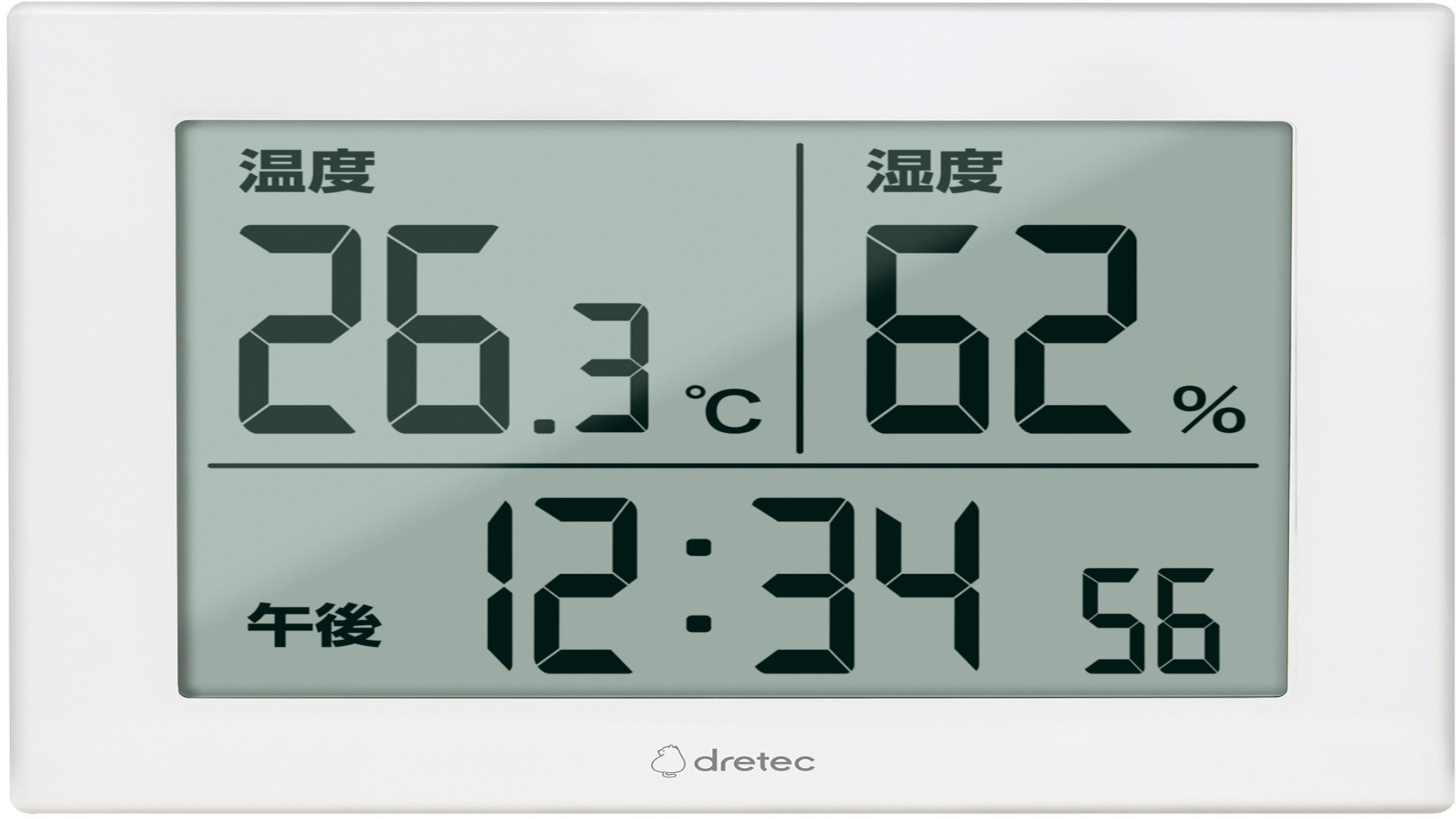 大画面温湿度計　O-506WT