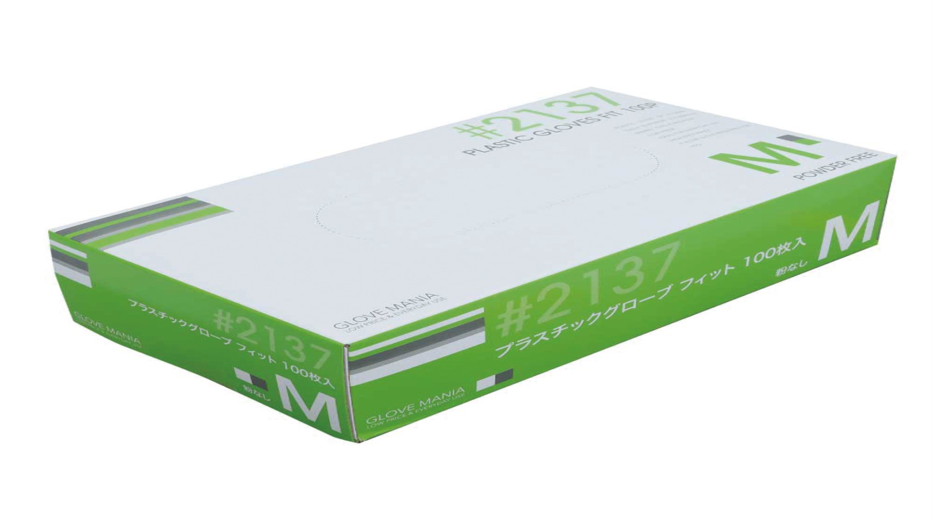 プラスチックグローブフィット（パウダー無） M 100枚入