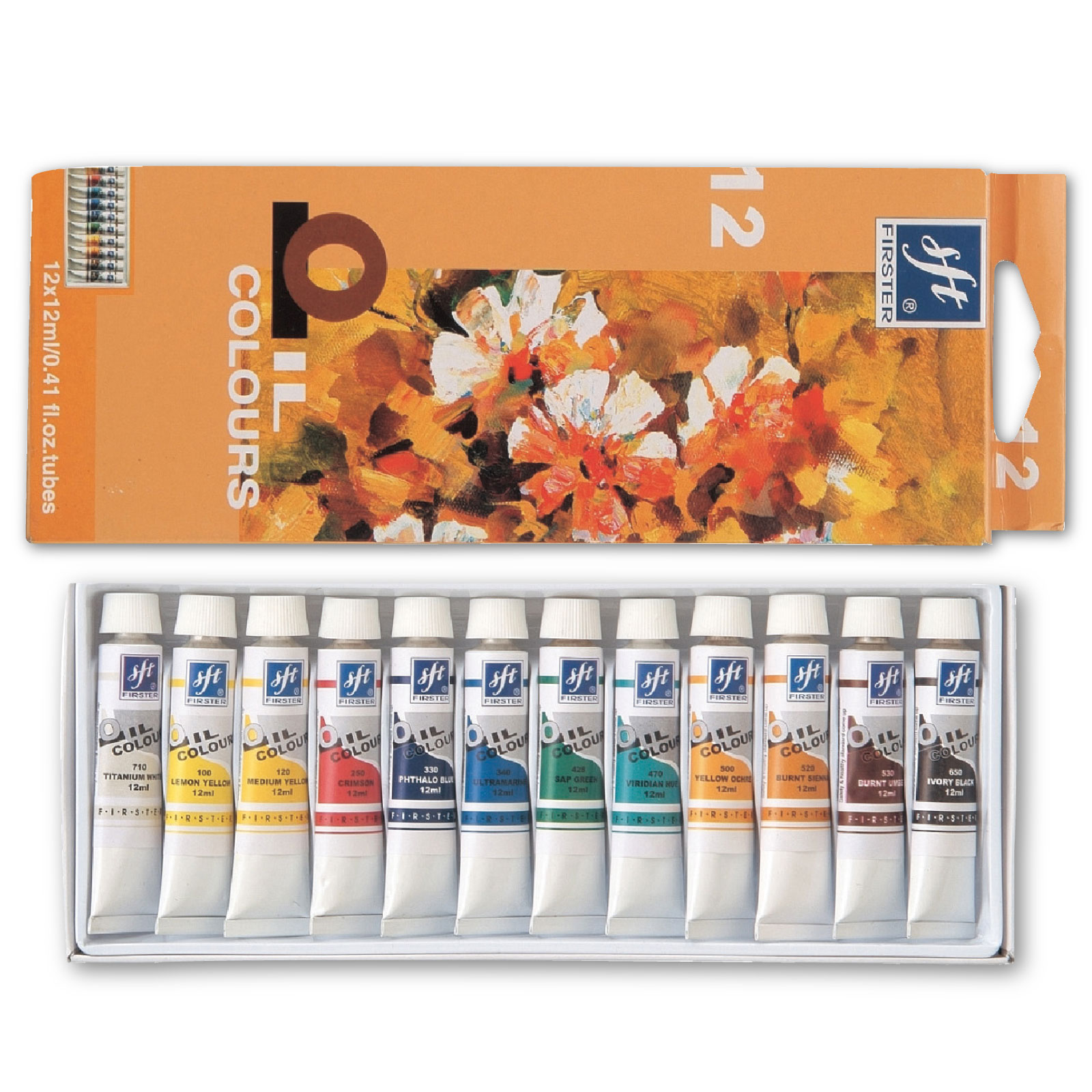 ファースター　油絵具　12ml　12色セット