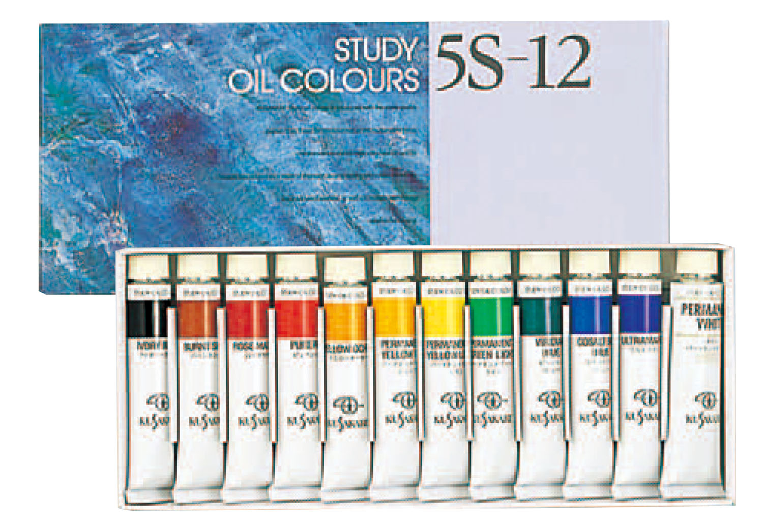クサカベ　習作用油絵具15ml　12色セット　5S-12