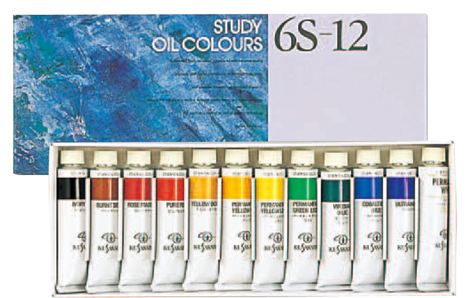 クサカベ　習作用油絵具20ml　12色セット　6S-12