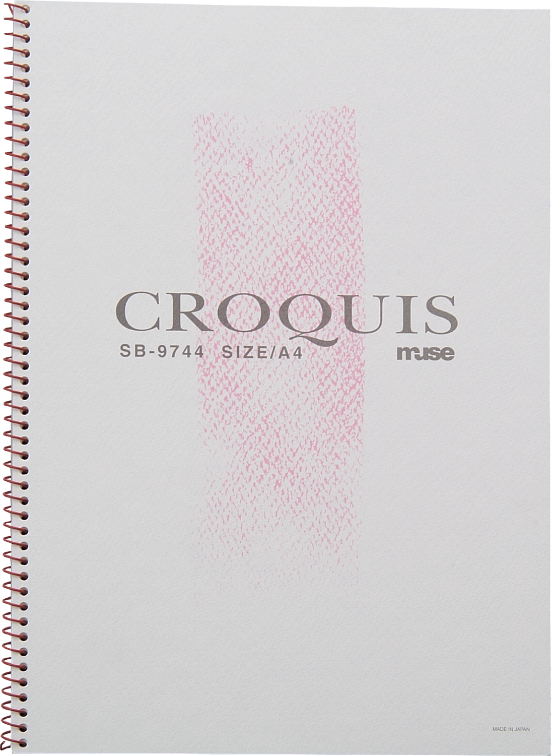 ミューズ　クロッキーブック　A4　SB-9744　レッド