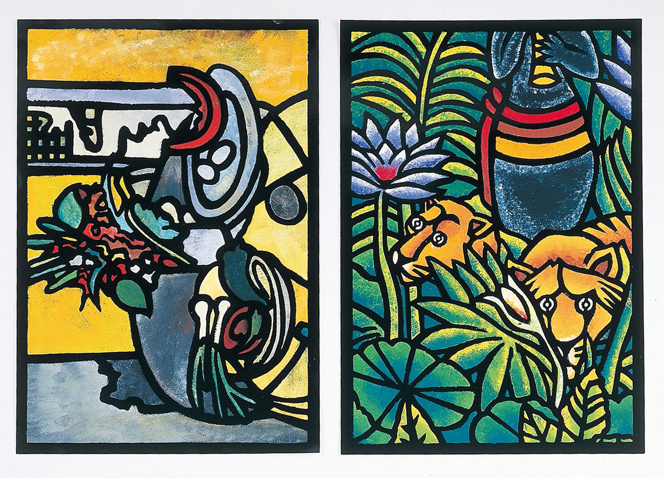 ステンシル版画　8切
