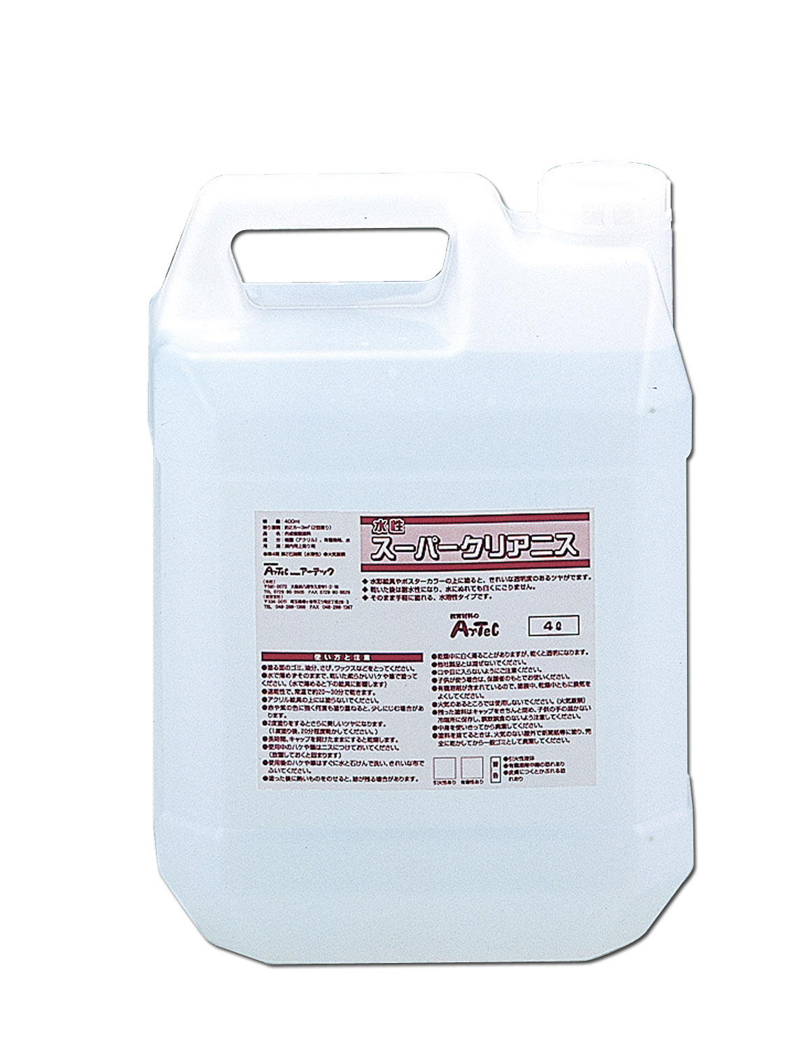スーパークリア　4L　水性つやだしニス