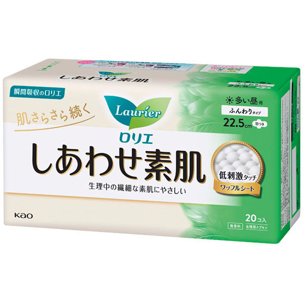 ロリエしあわせ素肌多い日昼用　羽付き　２０枚