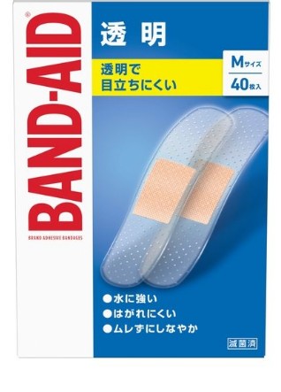 バンドエイド透明Ｍサイズ４０枚入