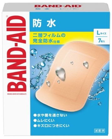 バンドエイド防水Ｌサイズ７枚入