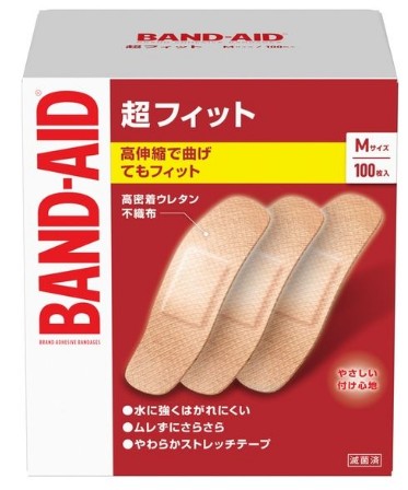 バンドエイド超フィットＭサイズ１００枚入