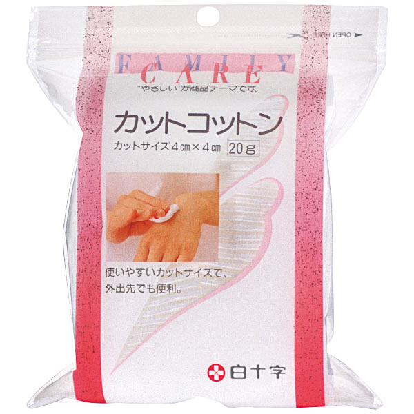 ＦＣカットコットン４ｃｍ×４ｃｍ　２０ｇ
