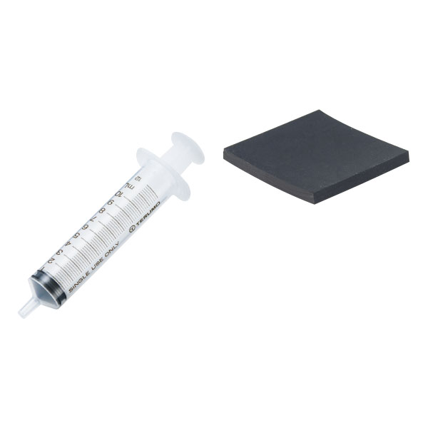 注射器・ゴム板セット　１０ｍｌ１０個組　センタータイプ
