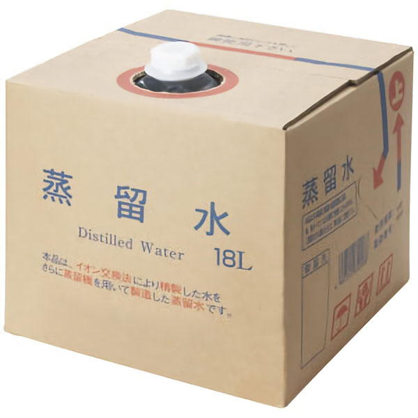 蒸留水　１８Ｌ