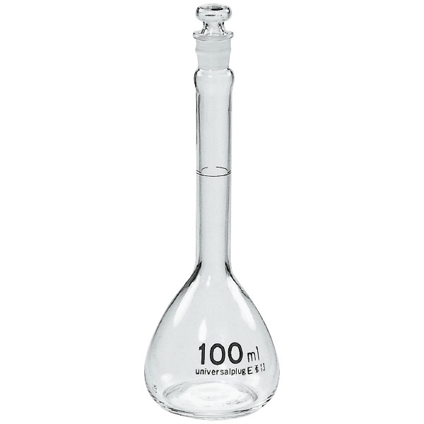 メスフラスコ　白　１００ｍｌ