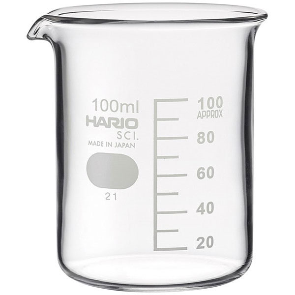 ビーカー　ＨＡＲＩＯ　６個組１００ｍｌ