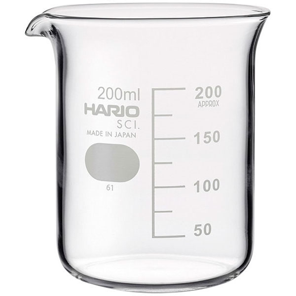ビーカー　ＨＡＲＩＯ　６個組２００ｍｌ