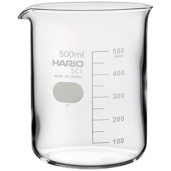 ビーカー　ＨＡＲＩＯ　６個組５００ｍｌ