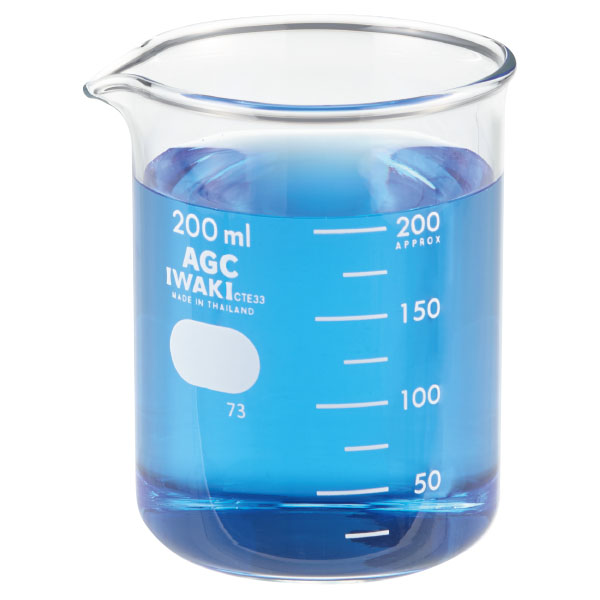 ビーカー　ＩＷＡＫＩ　６個組２００ｍｌ