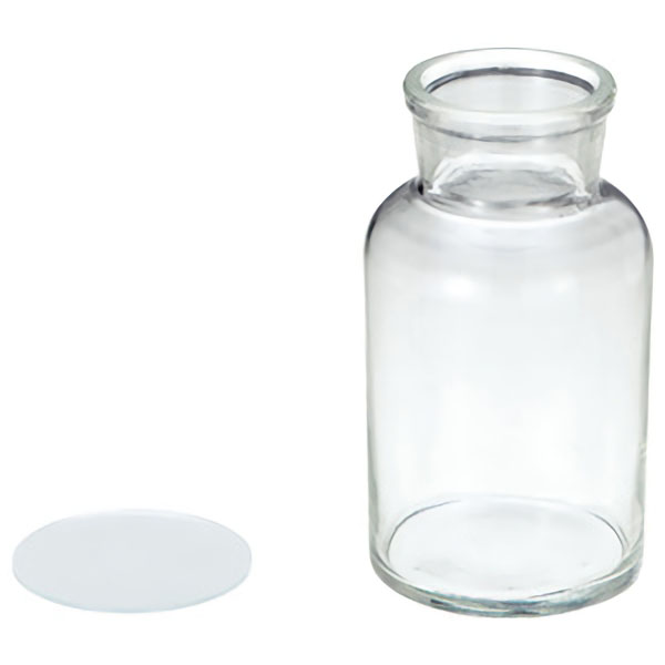 集気びん　ふた付人工吹き　２５０ｍｌ