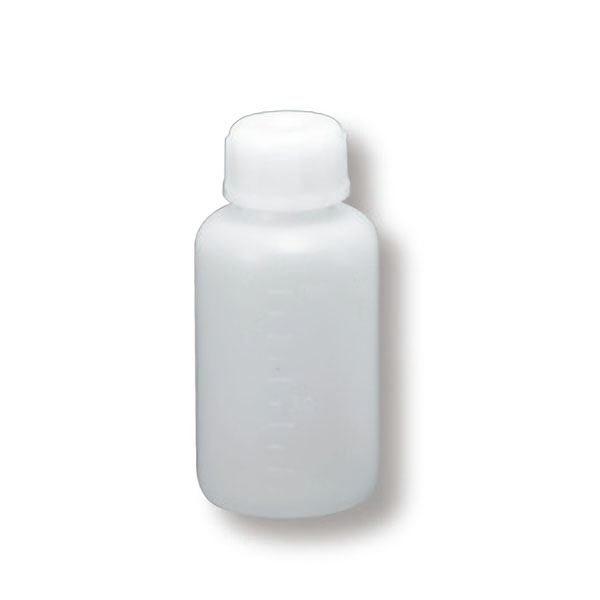 細口試薬びん　白色ポリエチレン製　１００ｍｌ