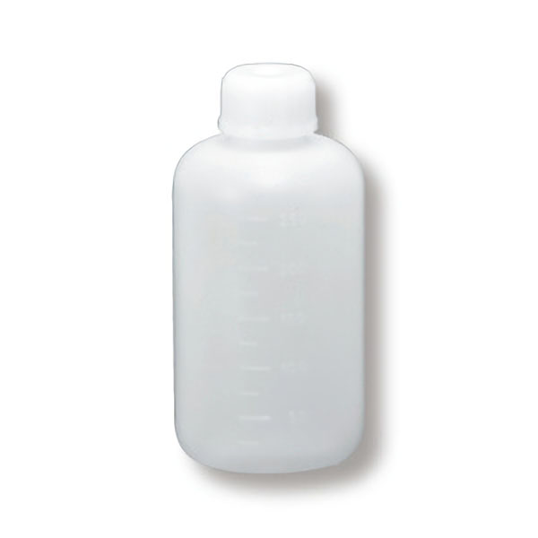 細口試薬びん　白色ポリエチレン製　２５０ｍｌ