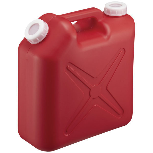 廃液回収缶　レッド　１０Ｌ扁平型　ＰＥ製