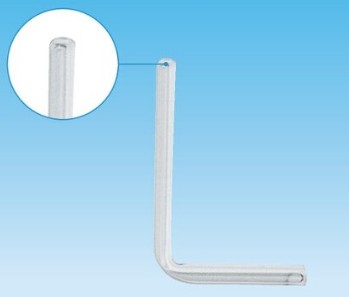 ガラス管Ｌ字型１０本組　外径６ｍｍ　長さ５０×１５０ｍｍ