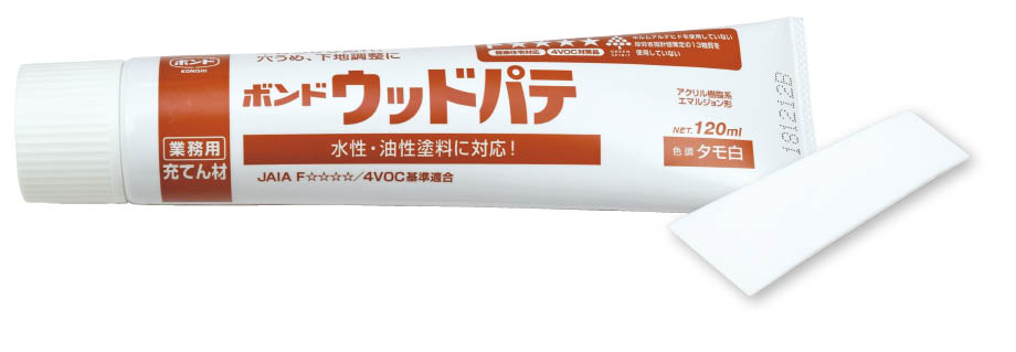 ウッドパテ　タモ白　120ml