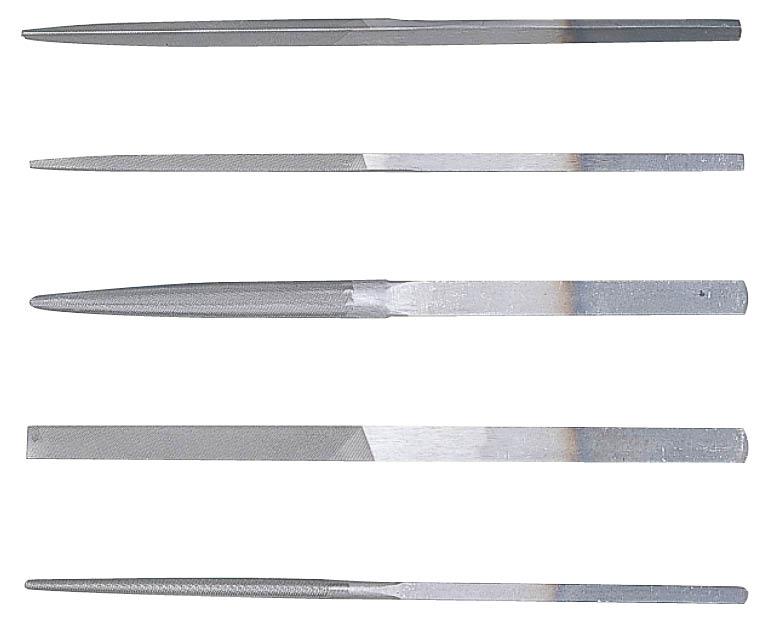 細工用組やすり　グリップなし　5本組セット
