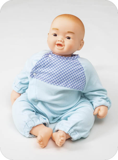 新生児抱き人形　ゆうくん　服ブルー