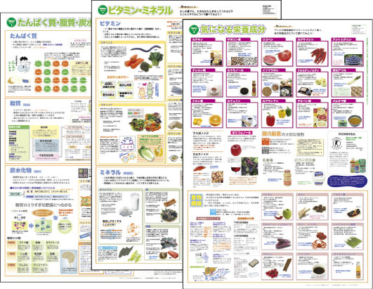 栄養成分シート　全3点