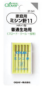 家庭用ミシン針　Ｎｏ.11　5本入　37-141