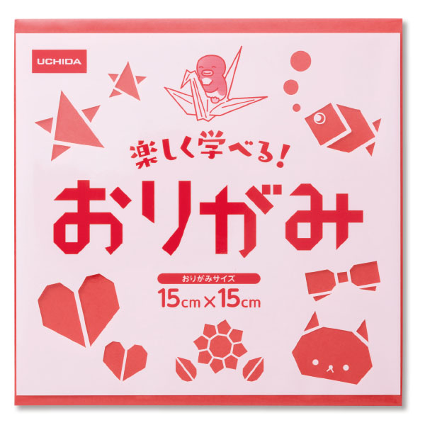 ウチダ単色おりがみ１００枚入　うすみず