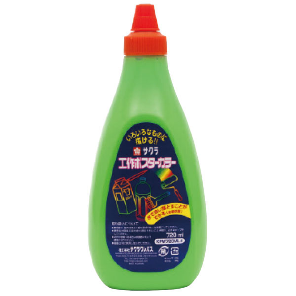 工作ポスターカラー７２０ｍｌきみどり　ＫＰＷ７２０ＭＬ＃２７