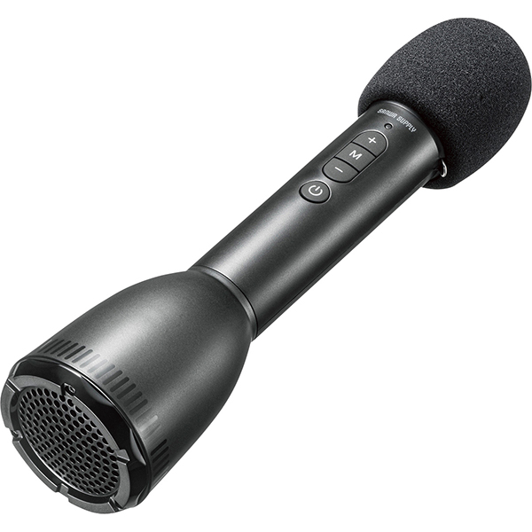 ハンドマイク型ポータブル拡声器　黒　ＭＭ－ＳＰＡＭＰ１８