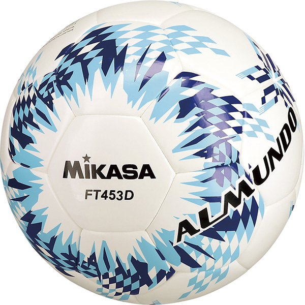 サッカーボール４号検定球　ブルー×ライトブルー　ＦＴ４５３Ｄ