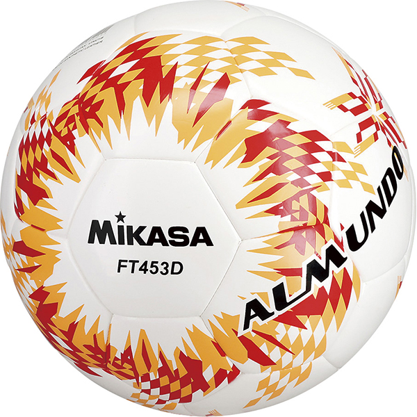 サッカーボール４号検定球　レッド×オレンジ　ＦＴ４５３Ｄ