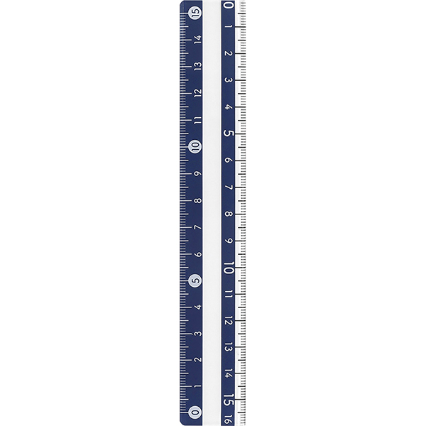 モジサシ定規　１６ｃｍ　ネイビー