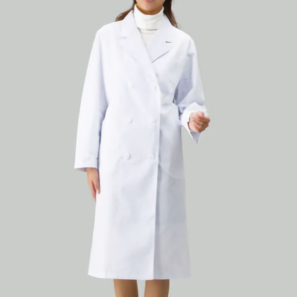 白衣　女子長袖ダブル　ＮＰ－１２０　Ｌ