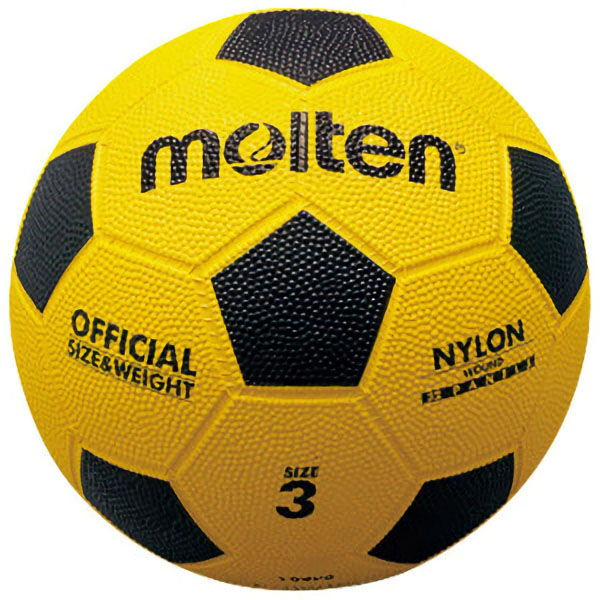 サッカーボール（３号球）　黄×黒