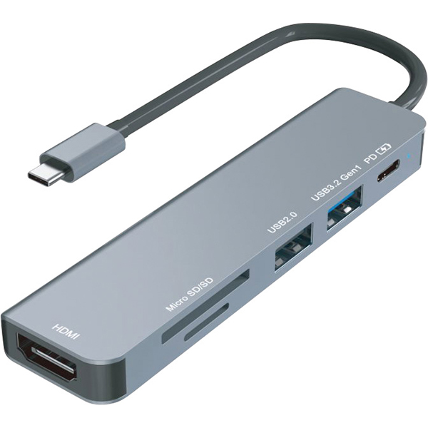 ６ｉｎ１　ＵＳＢハブ　　ＨＤ－６ＩＮ１ＨＢＳＶ