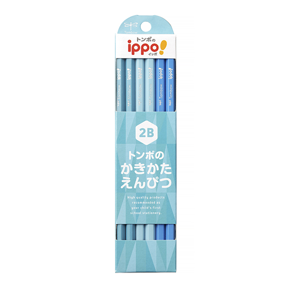 イッポ　かきかた鉛筆プレーンＣ０１２Ｂ　水色
