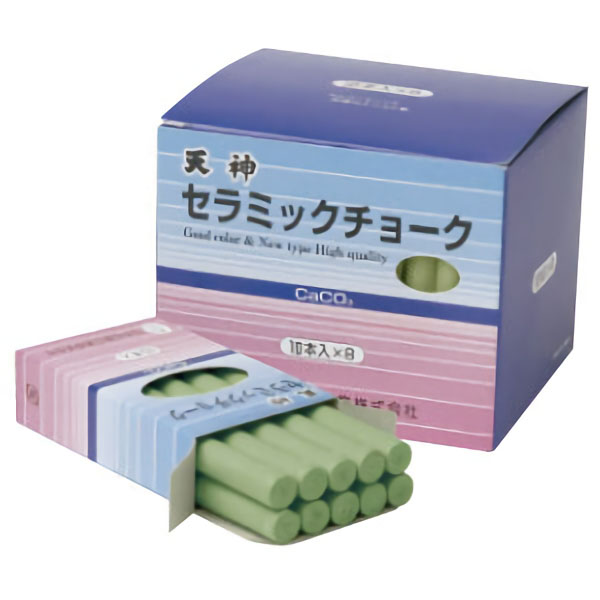 天神印セラミックチョーク　８０本入／緑