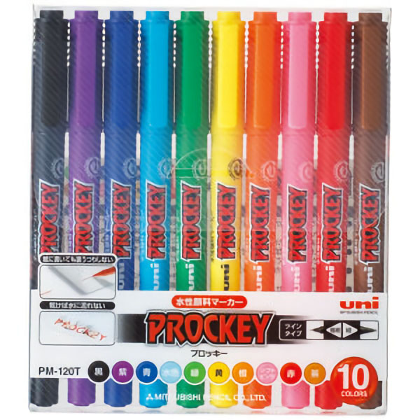 プロッキ細極細１０色ＰＭ１２０Ｔ１０ＣＮ