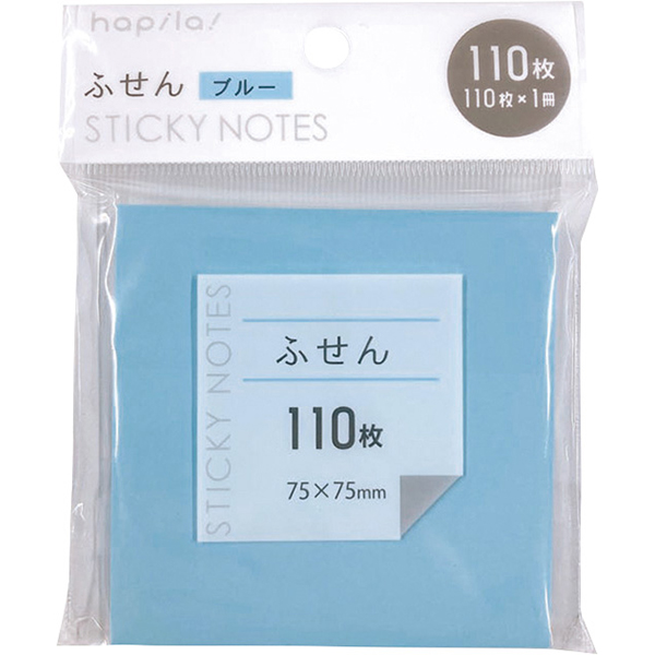 ふせんノート　ブルー　１１０枚　ブルー　Ｐ１０１