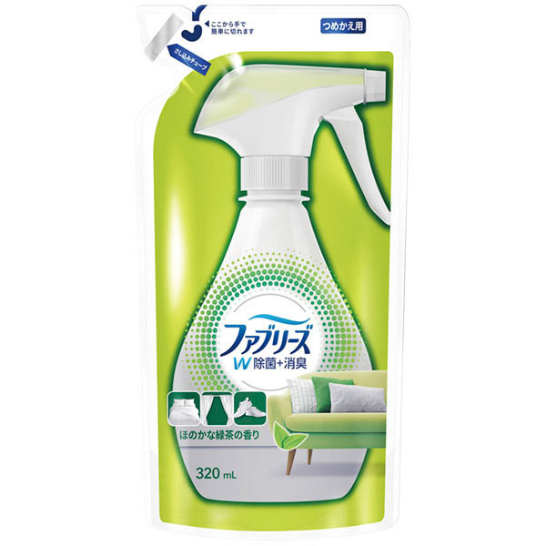 緑茶成分入り　ファブリーズＷ除菌　詰め替え用　３２０ｍｌ