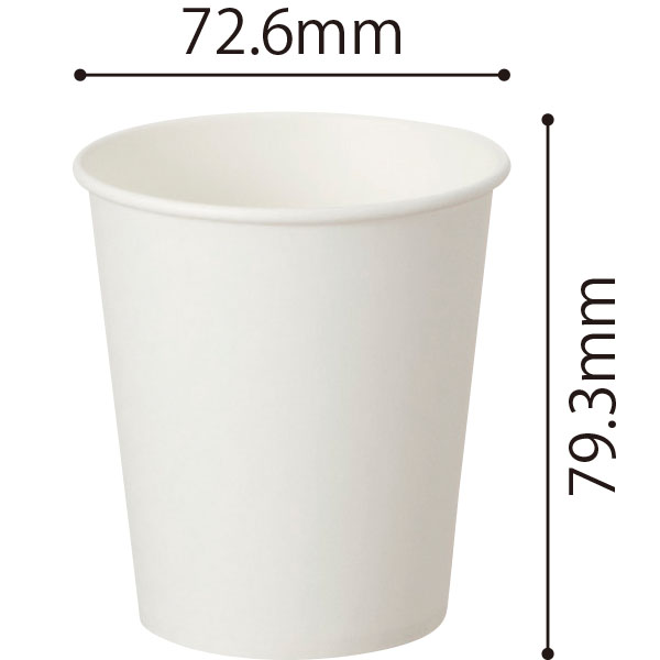 ホワイトカップ２０５ｍｌ　１００個入