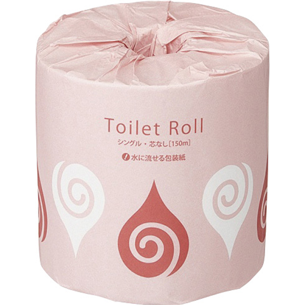 ＴＡＮＯＳＥＥ　トイレットペーパ個装　Ｓ 芯無１５０ｍ４８巻