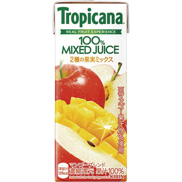 軽）キリンビ トロピカーナ マンゴー２５０ｍｌ紙パック２４本