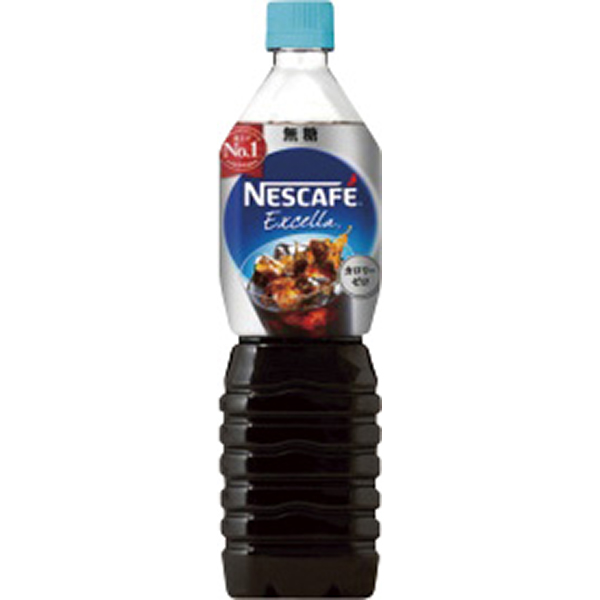 軽）ネスレ エクセラボトルコーヒー無糖 P900ml　×１２
