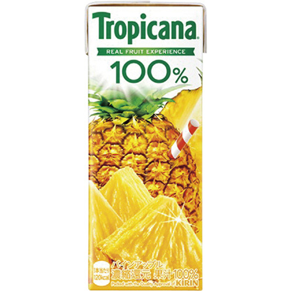 軽）トロピカーナ　パインアップル　紙パック２５０ｍＬ　２４本