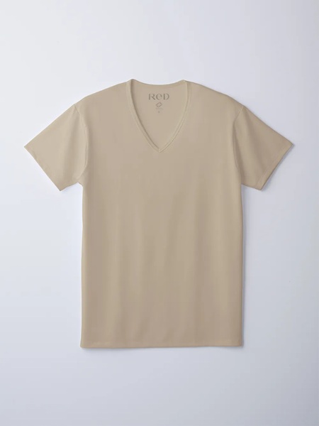 ReD バイタルテック Vネックインナー半袖　Sサイズ　メンズ　３枚セット　ベージュ